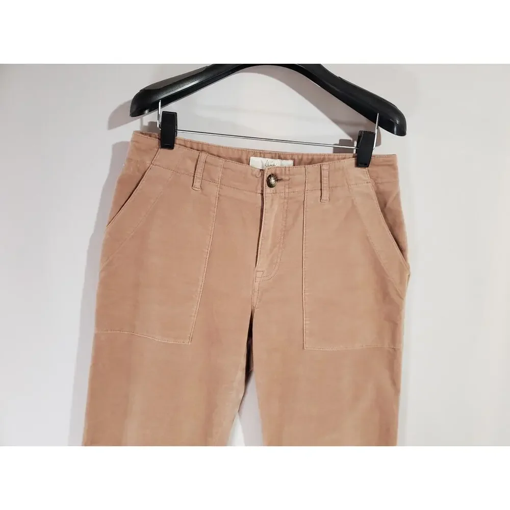 Joie Painter Chino Pants In Deep Blush Womens Size 26 Relaxed Cropped Straight